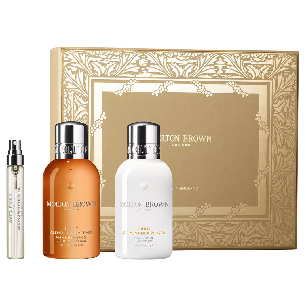 Sunlit Clementine & Vetiver Reise-Geschenkset