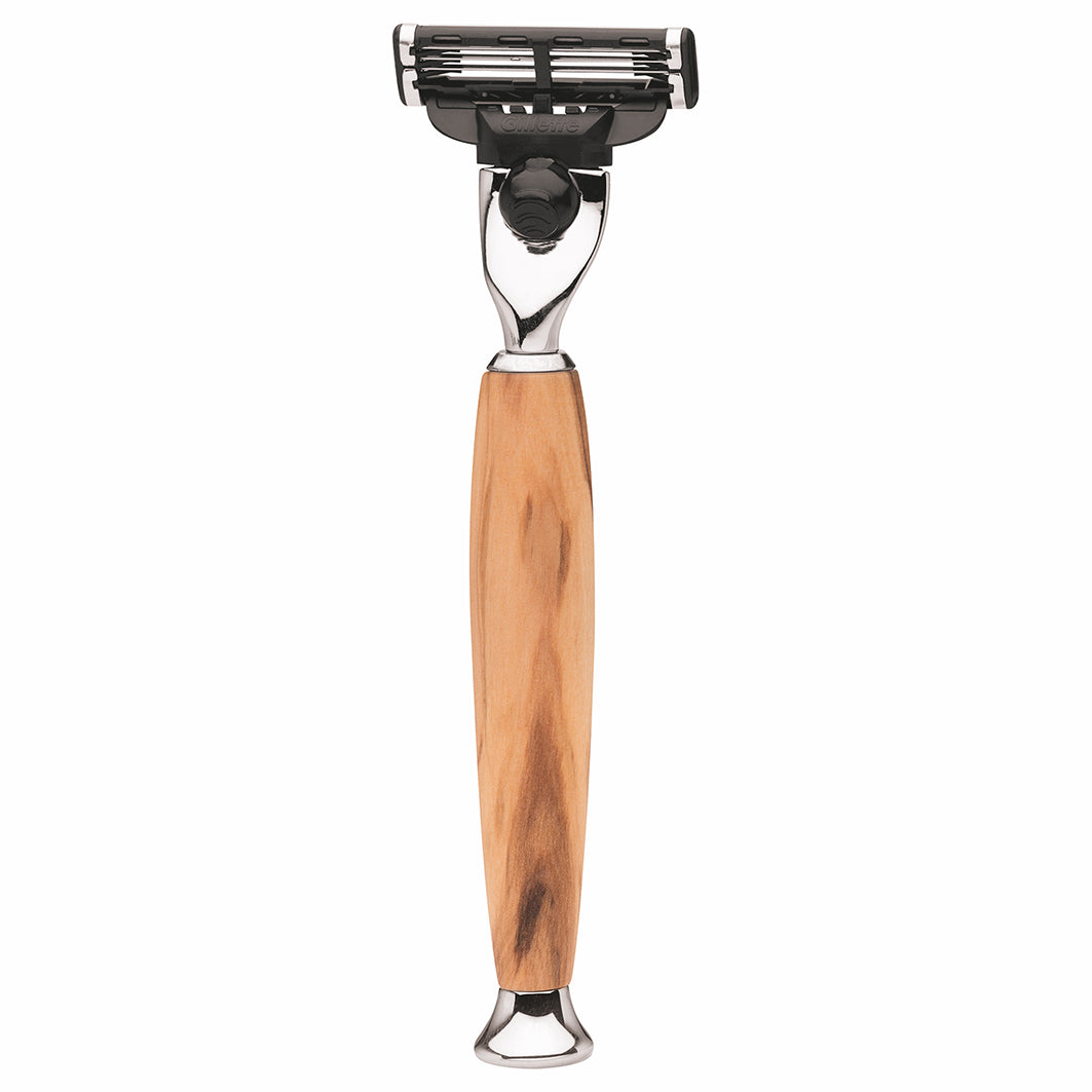 Rasierer Gillette Mach3 Olivenholz