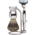 Rasiergarnitur Gillette Mach3 3-Tlg Dachshaar, Silber-Glänzend