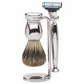 Rasiergarnitur Gillette Mach3 3-Tlg Dachshaar, Silber-Glänzend