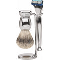 Rasiergarnitur Gillette Fusion 3-Tlg Silberspitz, Silber-Glänzend