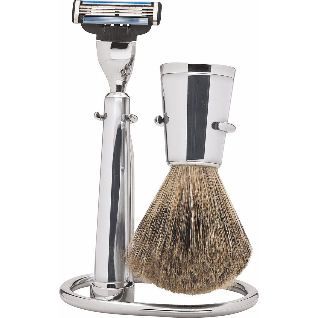 Rasiergarnitur Gillette Mach3 3-Tlg Dachshaar, Schwarz