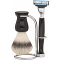 Rasiergarnitur Gillette Mach3 3-Tlg. Rasierpinsel Synthetik, Schwarz