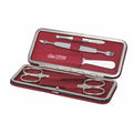Manicure Bügeletui Rot 5-Tlg