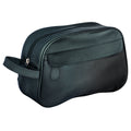 Kulturtasche, Leder, schwarz