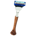 Rasierer „Razolution“, Gillette Fusion, Zebrano-Holz