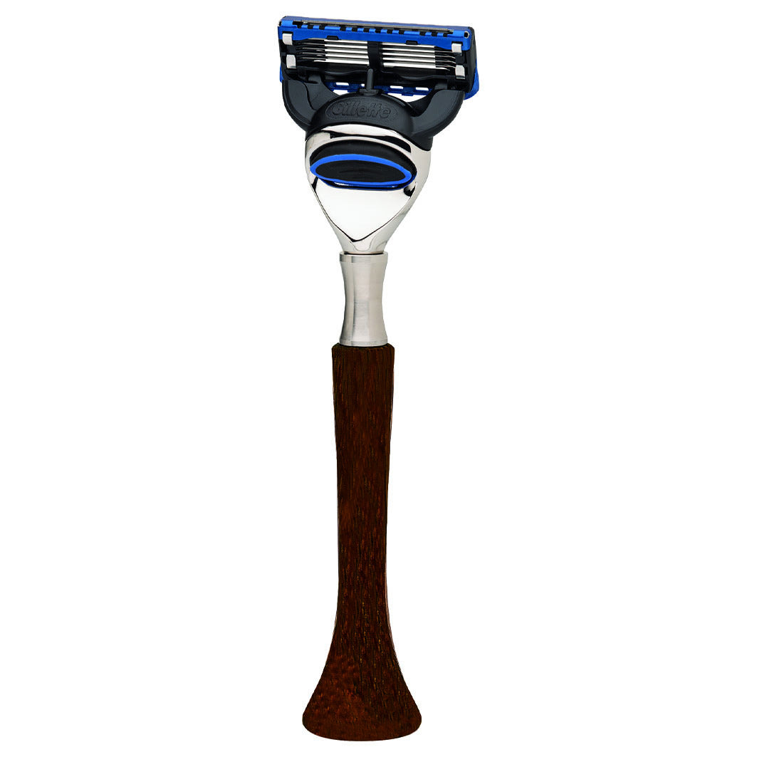Rasierer „Razolution“, Gillette Fusion, Echtholz