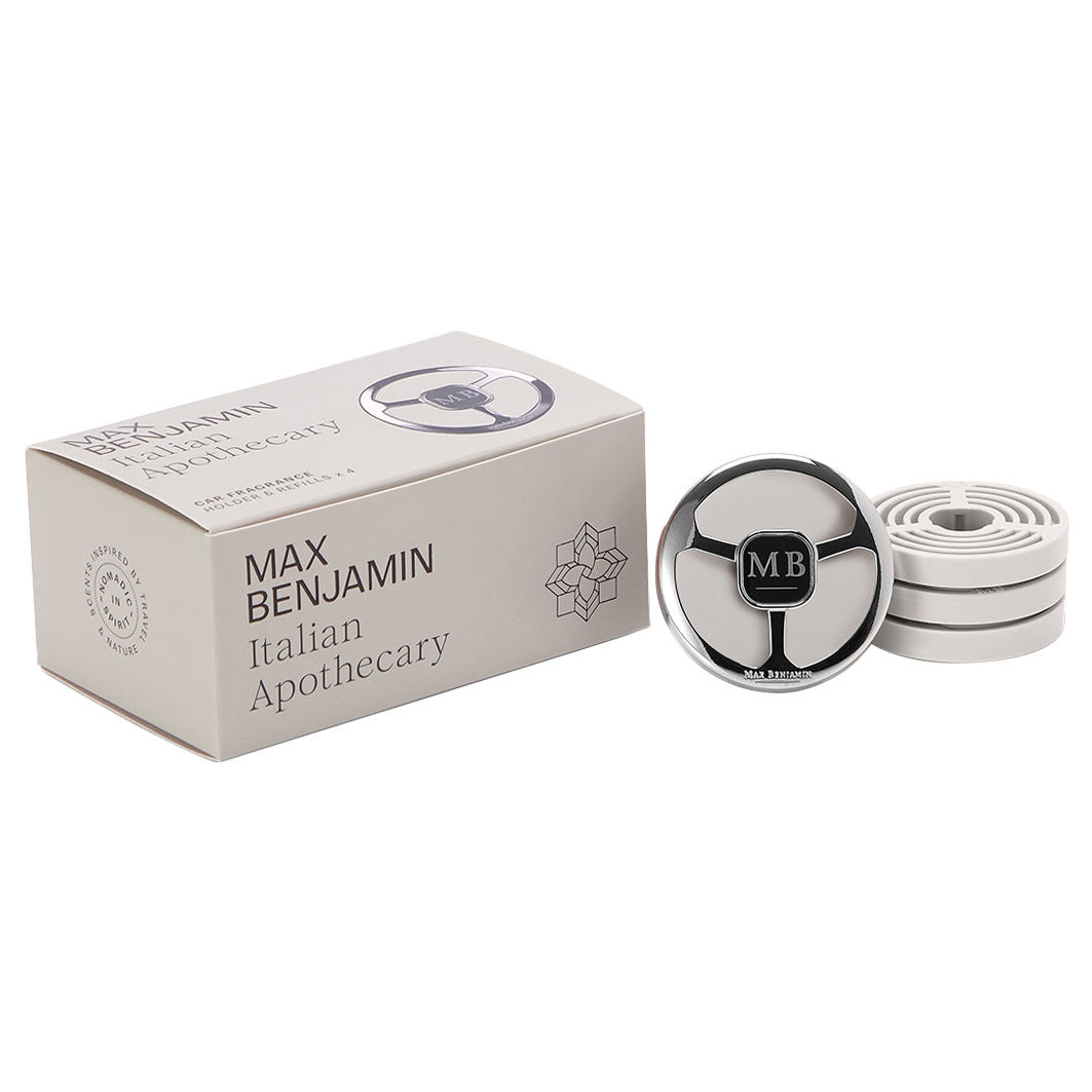 Autoduft Lenkrad Set mit 4 Duftscheiben, Italian Apothecary