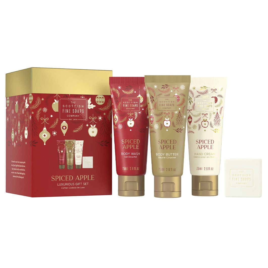 Spiced Apple Geschenkset (75 ml Body Butter + 75ml Duschgel + 75 ml Handcreme + 40g Seife ))