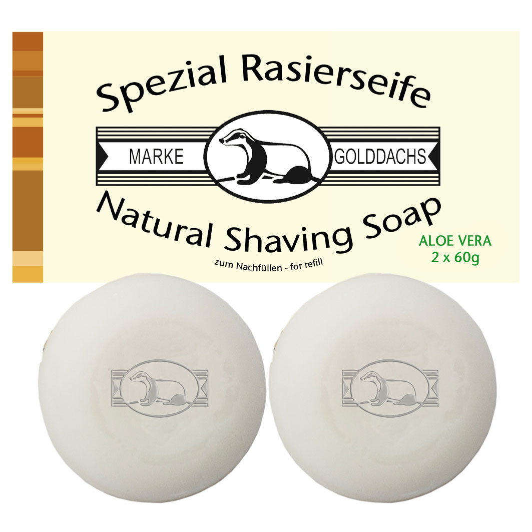 Rasierseife Aloe Vera 2er Nachfüllpackung