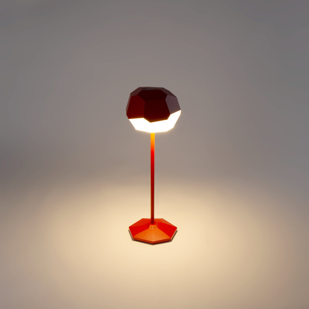 Stone Akkuleuchte 330mm Rot Rot