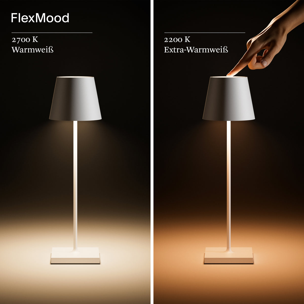 SIGOR Nuindie 3.0 LED Akku-Tischlampe, 6er-Set, nachtschwarz nachtschwarz