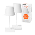 SIGOR Nuindie mini 3.0 LED Akku-Tischlampe, 2er-Set, schneeweiß schneeweiß