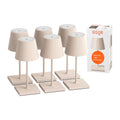 SIGOR Nuindie mini 3.0 LED Akku-Tischlampe, 6er-Set, dünenbeige dünenbeige