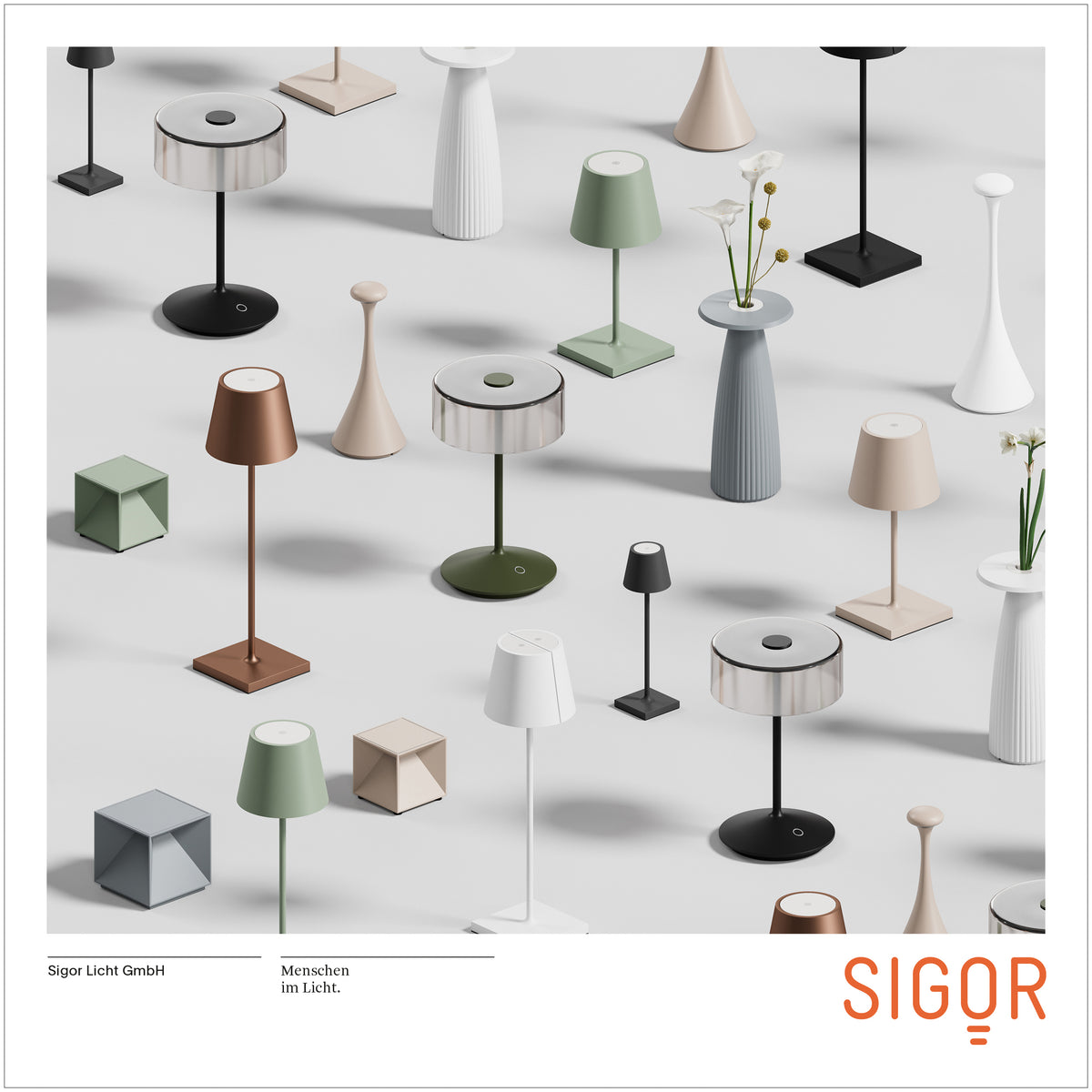 SIGOR Nuindie 3.0 LED Akku-Tischlampe, tannengrün tannengrün