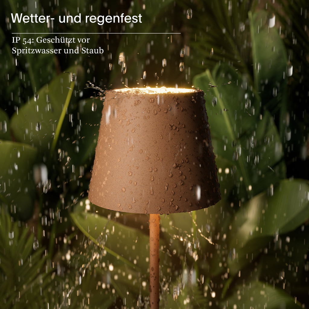 SIGOR Nuindie 3.0 LED Akku-Tischlampe, 6er-Set mit Ladestation, mokkabraun mokkabraun