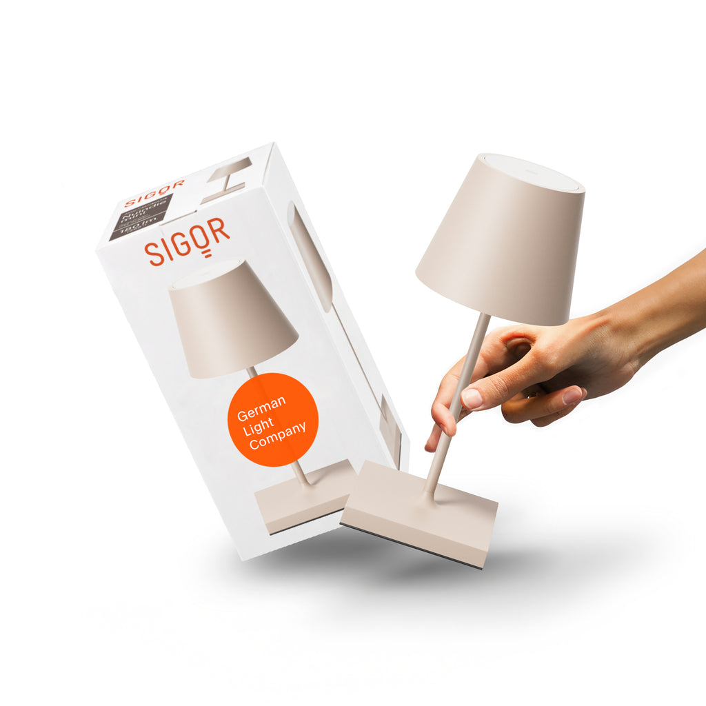 SIGOR Nuindie mini 3.0 LED Akku-Tischlampe, dünenbeige dünenbeige