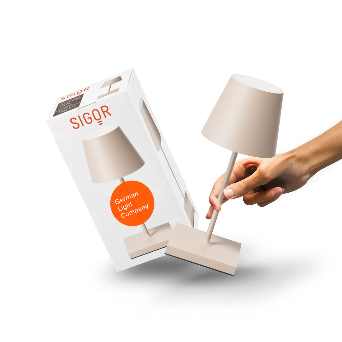 SIGOR Nuindie mini 3.0 LED Akku-Tischlampe, dünenbeige dünenbeige