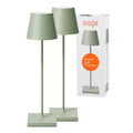 SIGOR Nuindie 3.0 LED Akku-Tischlampe, 2er-Set, salbeigrün salbeigrün