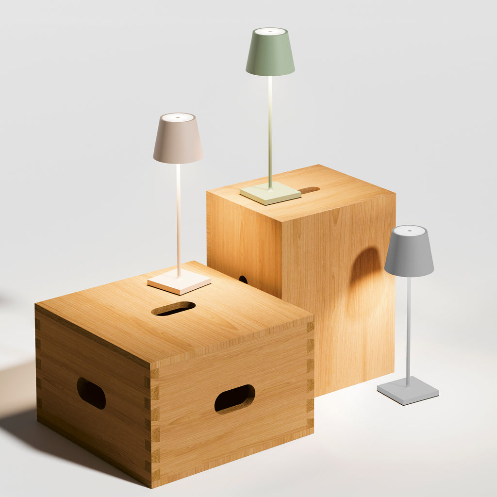 SIGOR Nuindie 3.0 LED Akku-Tischlampe, 2er-Set, salbeigrün salbeigrün