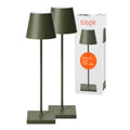 SIGOR Nuindie 3.0 LED Akku-Tischlampe, 2er-Set, tannengrün tannengrün