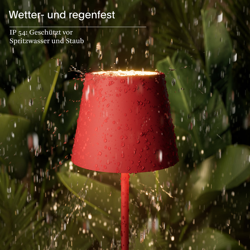 SIGOR Nuindie mini 3.0 LED Akku-Tischlampe, feuerrot feuerrot