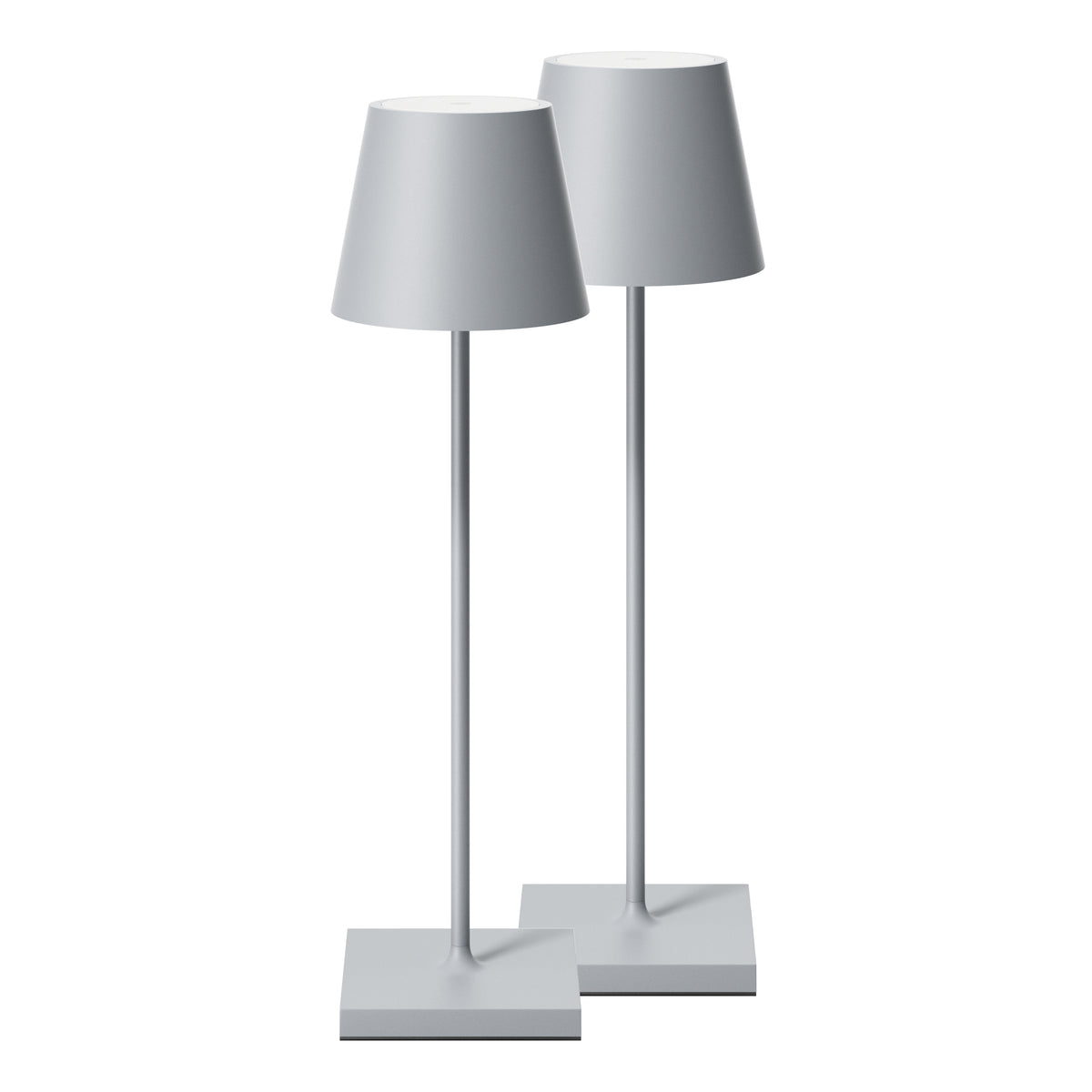 SIGOR Nuindie 3.0 LED Akku-Tischlampe, 2er-Set, nebelgrau nebelgrau
