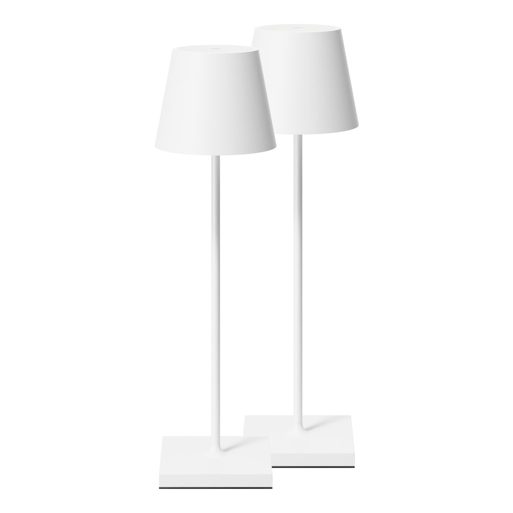 SIGOR Nuindie 3.0 LED Akku-Tischlampe, 2er-Set, schneeweiß schneeweiß