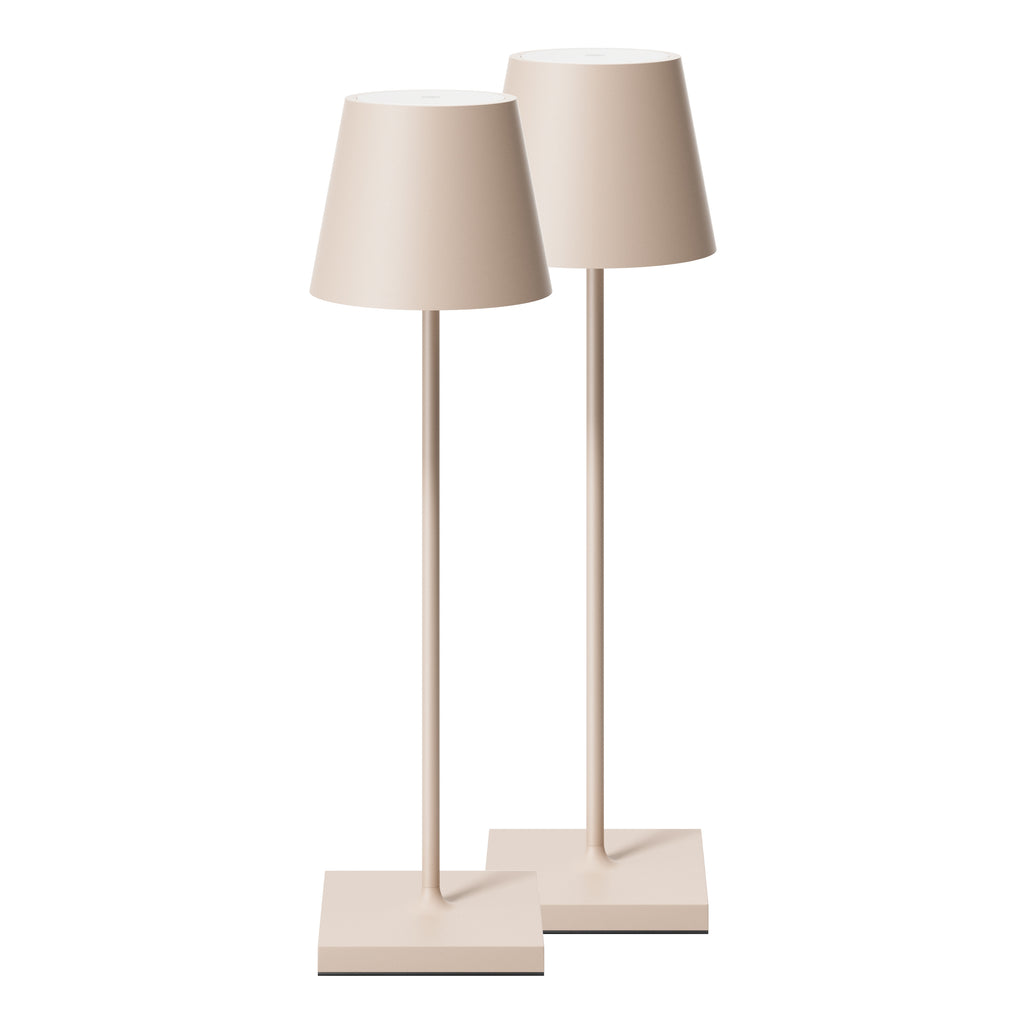 SIGOR Nuindie 3.0 LED Akku-Tischlampe, 2er-Set, dünenbeige dünenbeige