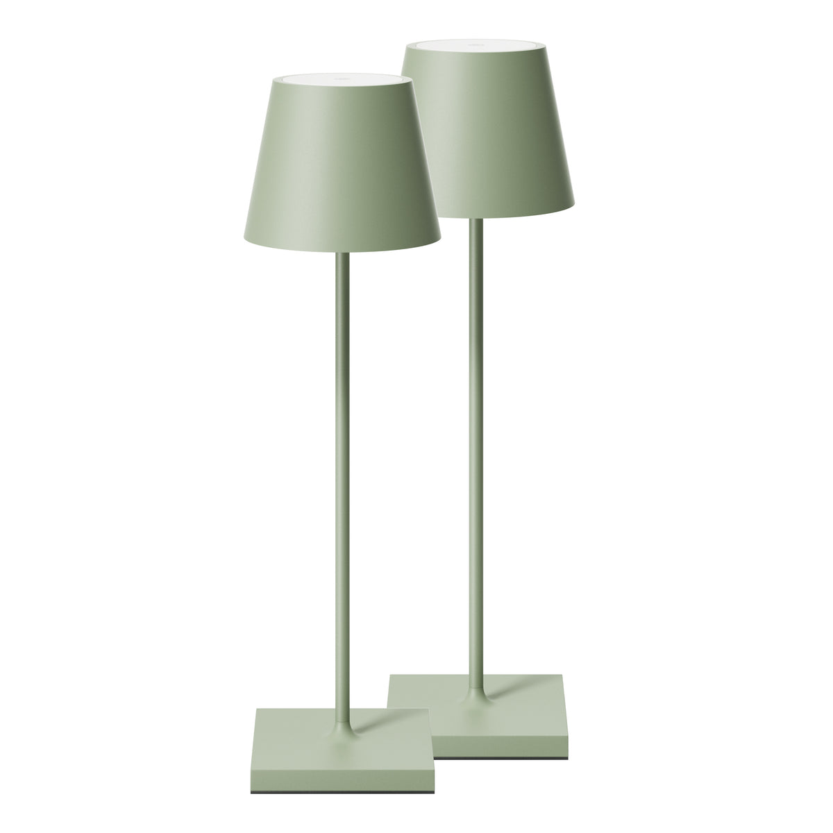SIGOR Nuindie 3.0 LED Akku-Tischlampe, 2er-Set, salbeigrün salbeigrün