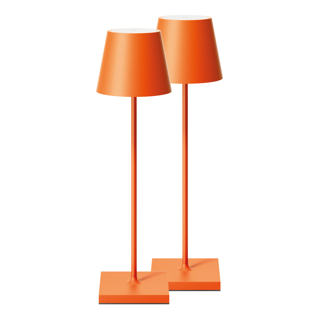 SIGOR Nuindie 3.0 LED Akku-Tischlampe, 2er-Set, glutorange glutorange