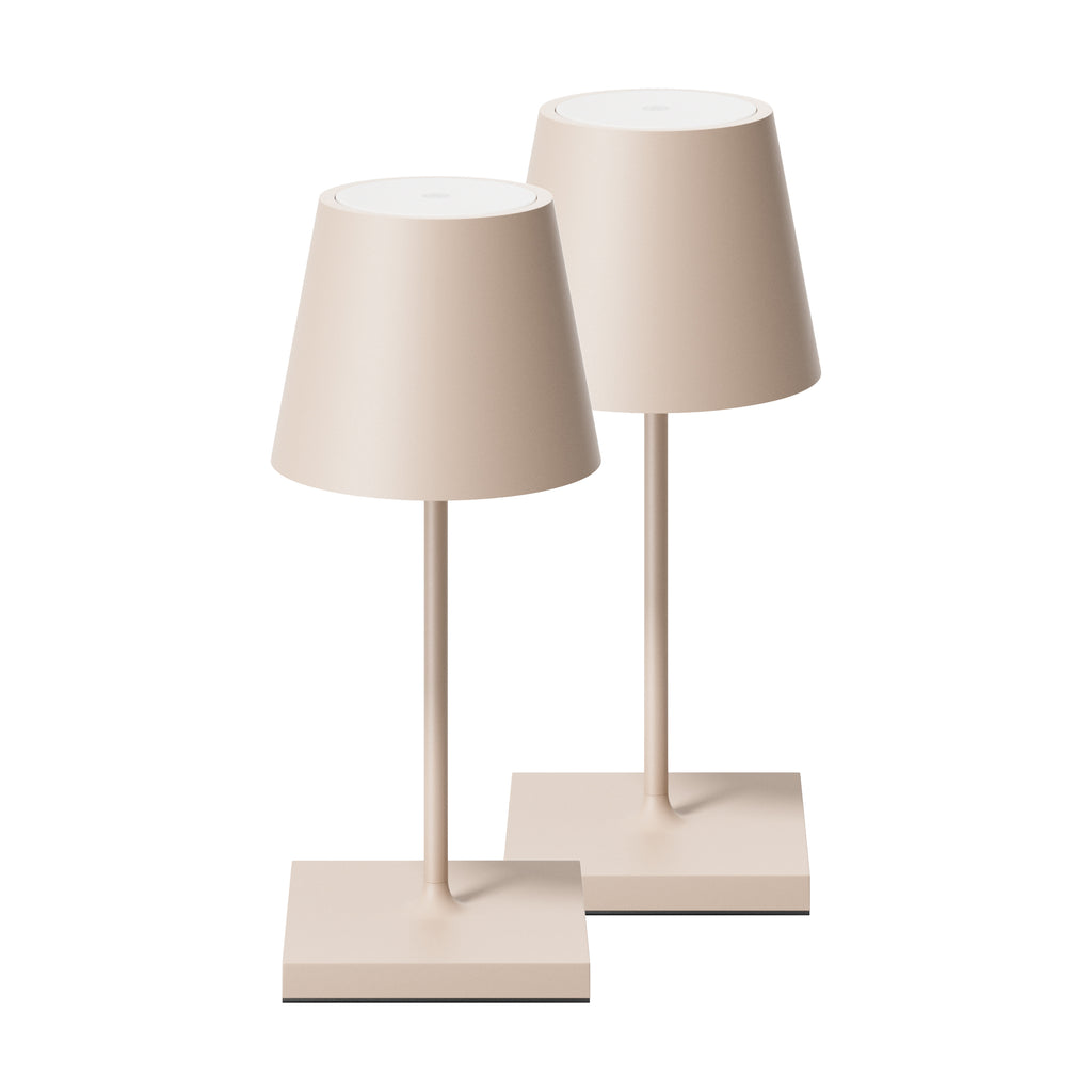 SIGOR Nuindie mini 3.0 LED Akku-Tischlampe, 2er-Set, dünenbeige dünenbeige