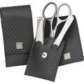 ManikÃ¼re Set Taschen-Etui MAN Serie "Carbon", schwarz, 3-tlg. schwarz