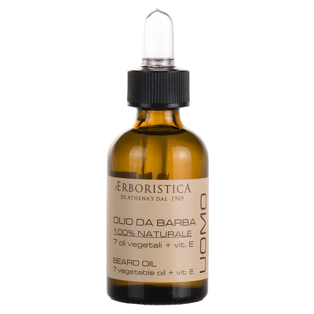 Erboristica di AthenaÂ´s UOMO BartÃ¶l, 100% natÃ¼rlich mit 7 pflanzlichen Ã–len und Vitamin E transparent