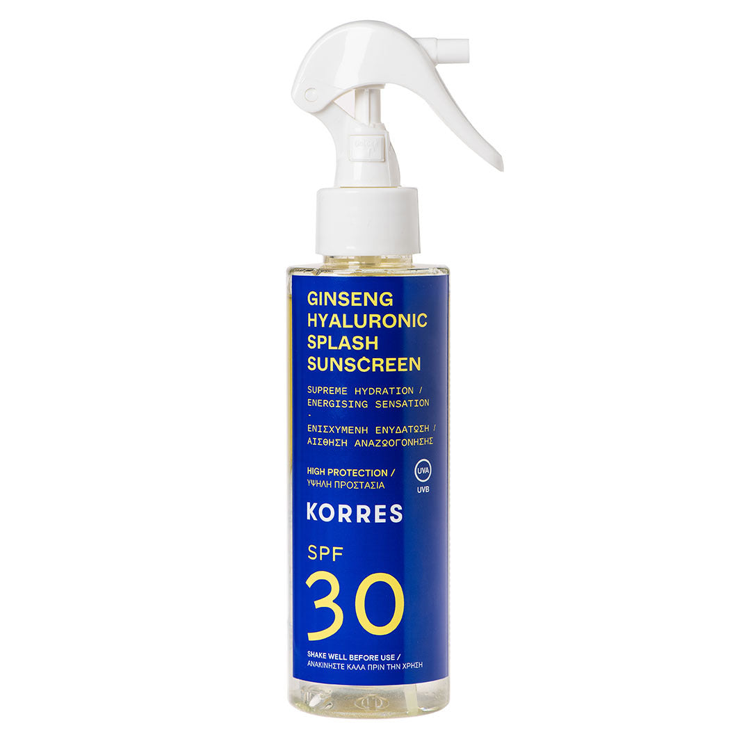 GINSENG HYALURONIC SPLASH SPF 30 2-Phasen-Sonnenschutzspray fÃ¼r Gesicht und KÃ¶rper farblos