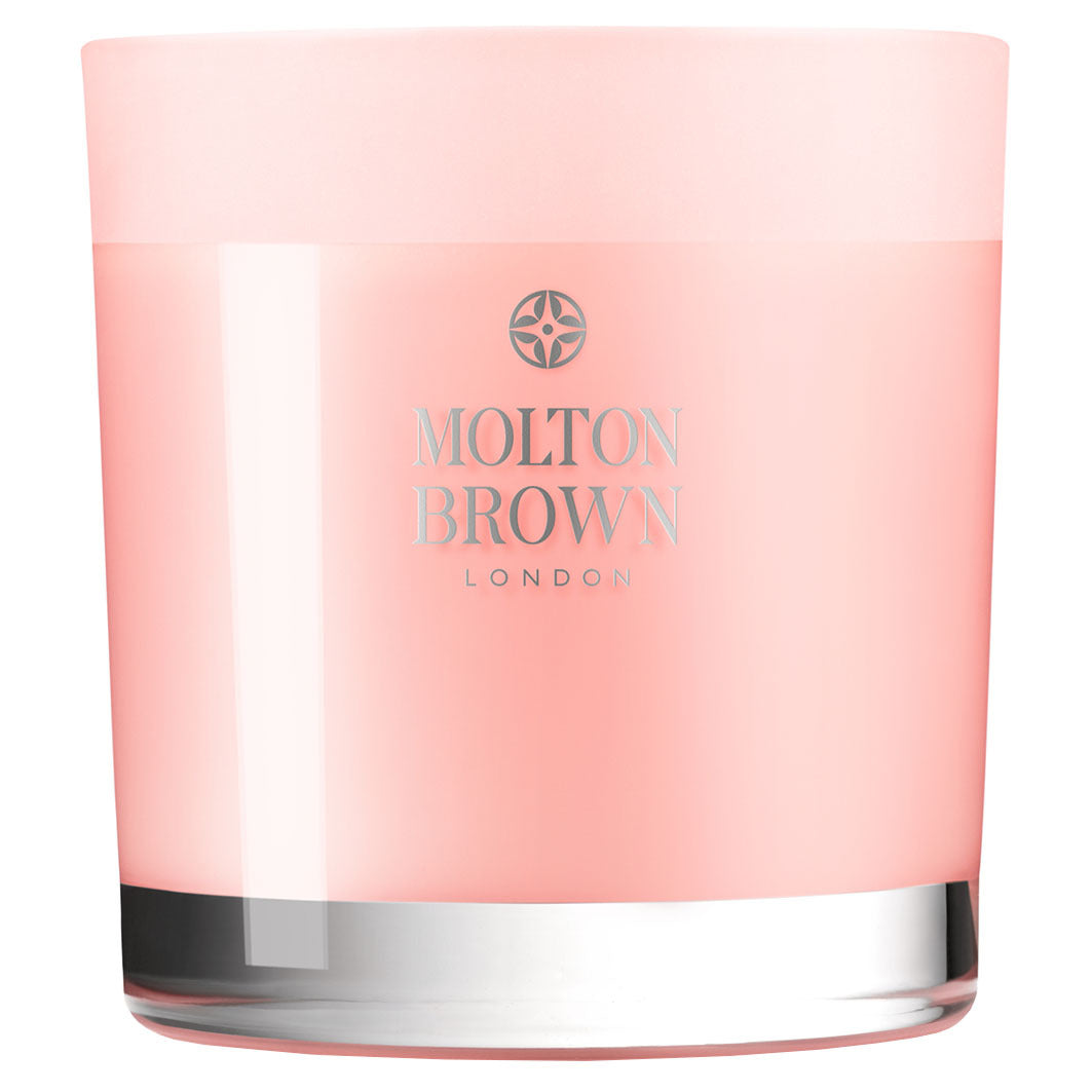 Deliciou Rhubarb & Rose Three Wick Candle