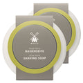 Doppelpack Rasierseife Aloe Vera in Porzellanschale
