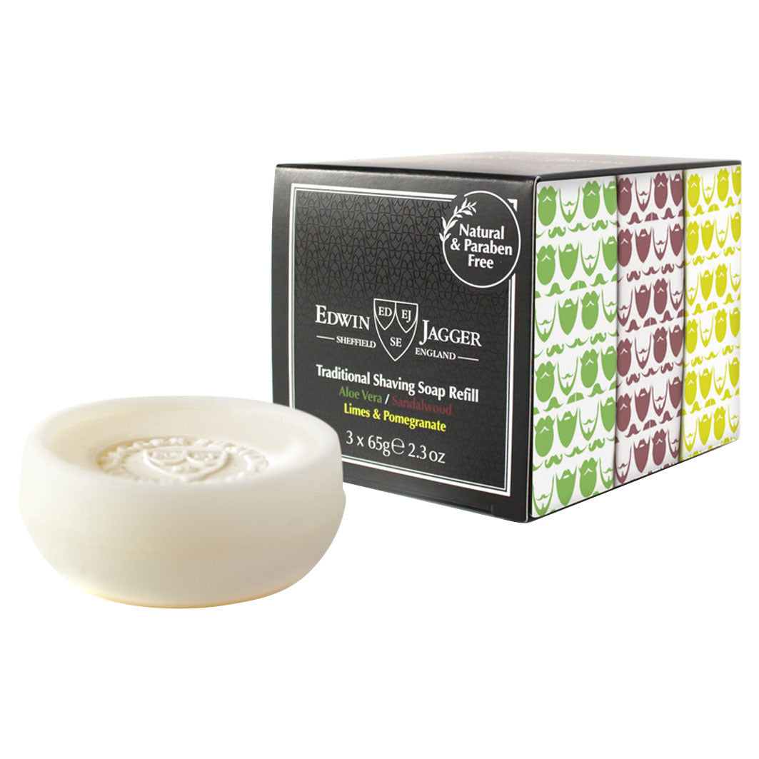 Traditional Shaving Soap Refill 3er Mix