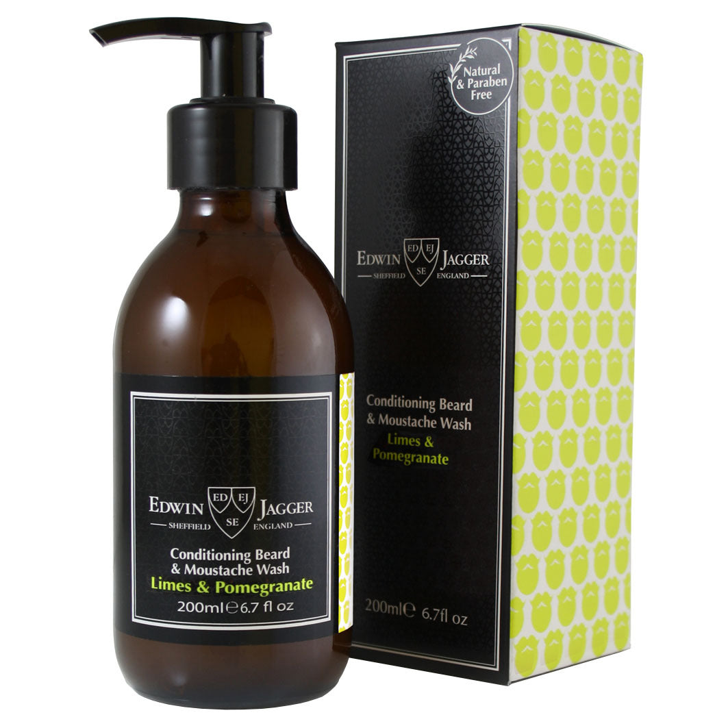 Conditioning Beard & Moustache Wash, Limes & Pomegranate