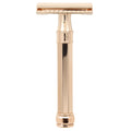 Double Edge Safety Razor, achteckiger Griff, Rosévergoldet