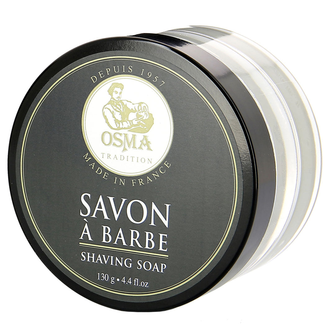 Osma Tradition Rasierseife 130g in Glasdose, basierend auf Sheabutter weiss ( die Farbe kannn sich mit der Zeit etwas verÃ¤ndern )