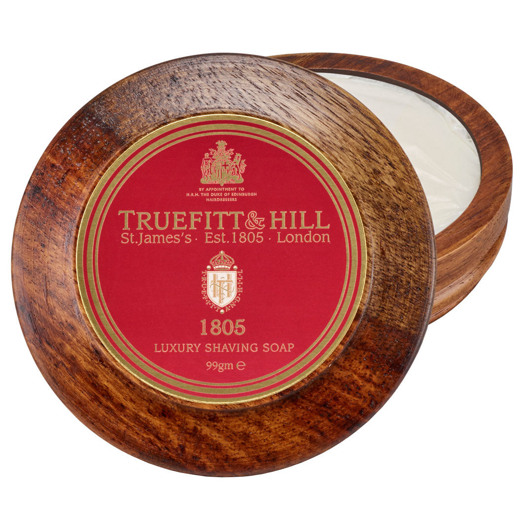 1805 Luxury Shaving Soap in Wooden Bowl