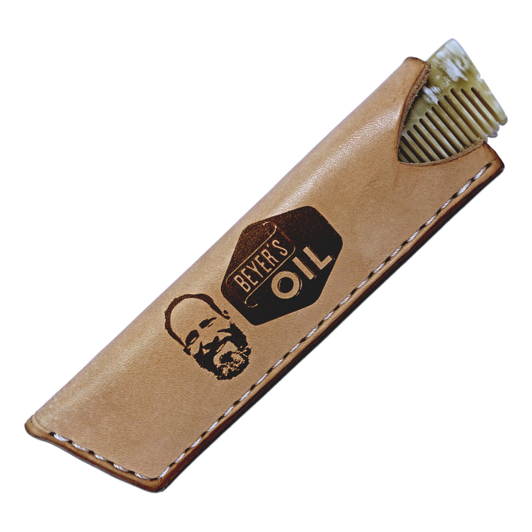 Set Taschenkamm & Lederetui