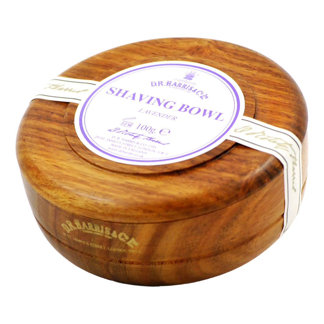 Lavender Shaving Soap in Mahogany Bowl