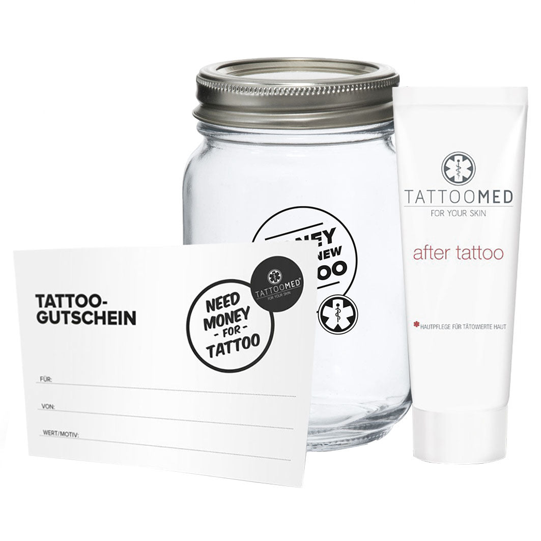 Spardose Small + Gutschein + After Tattoo