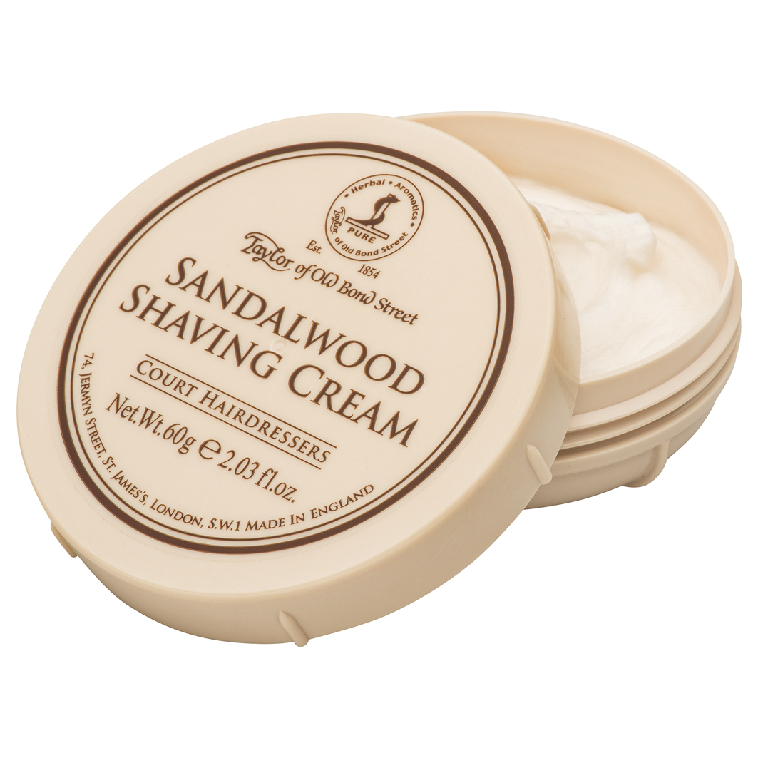 Sandalwood Shaving Cream Bowl Rasurikonen Britische Travel 60 | g Size | Rasur